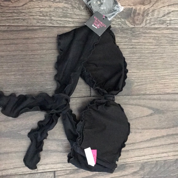 Victoria Secret Black Bandeau Bathing Suit Top - Picture 2 of 3